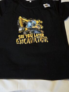 See You Later Excavator Short Sleeve Tee - Black